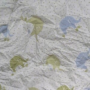 Pottery Barn Kids Crib Fitted Sheet Elephant Baby Infant